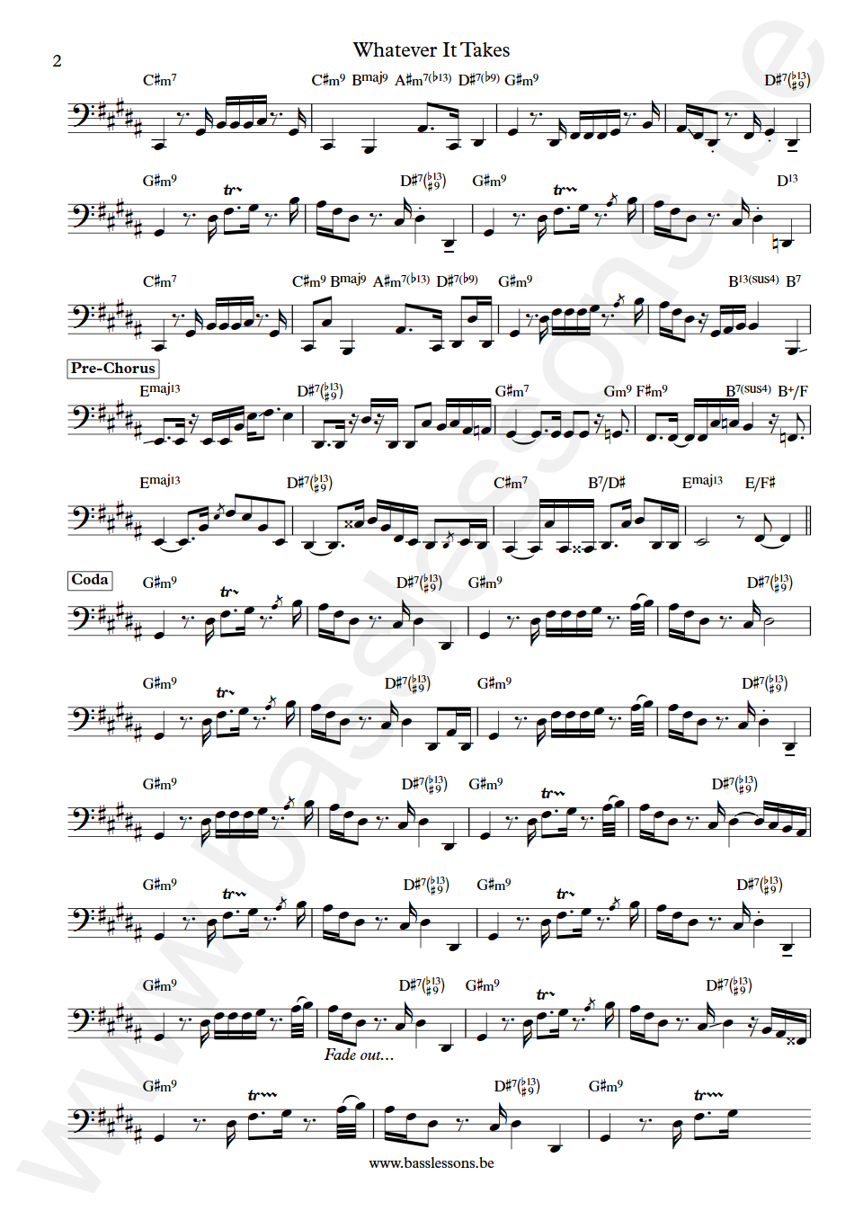 Anita Baker Whatever It Takes Nathan East Bass Transcription part 2