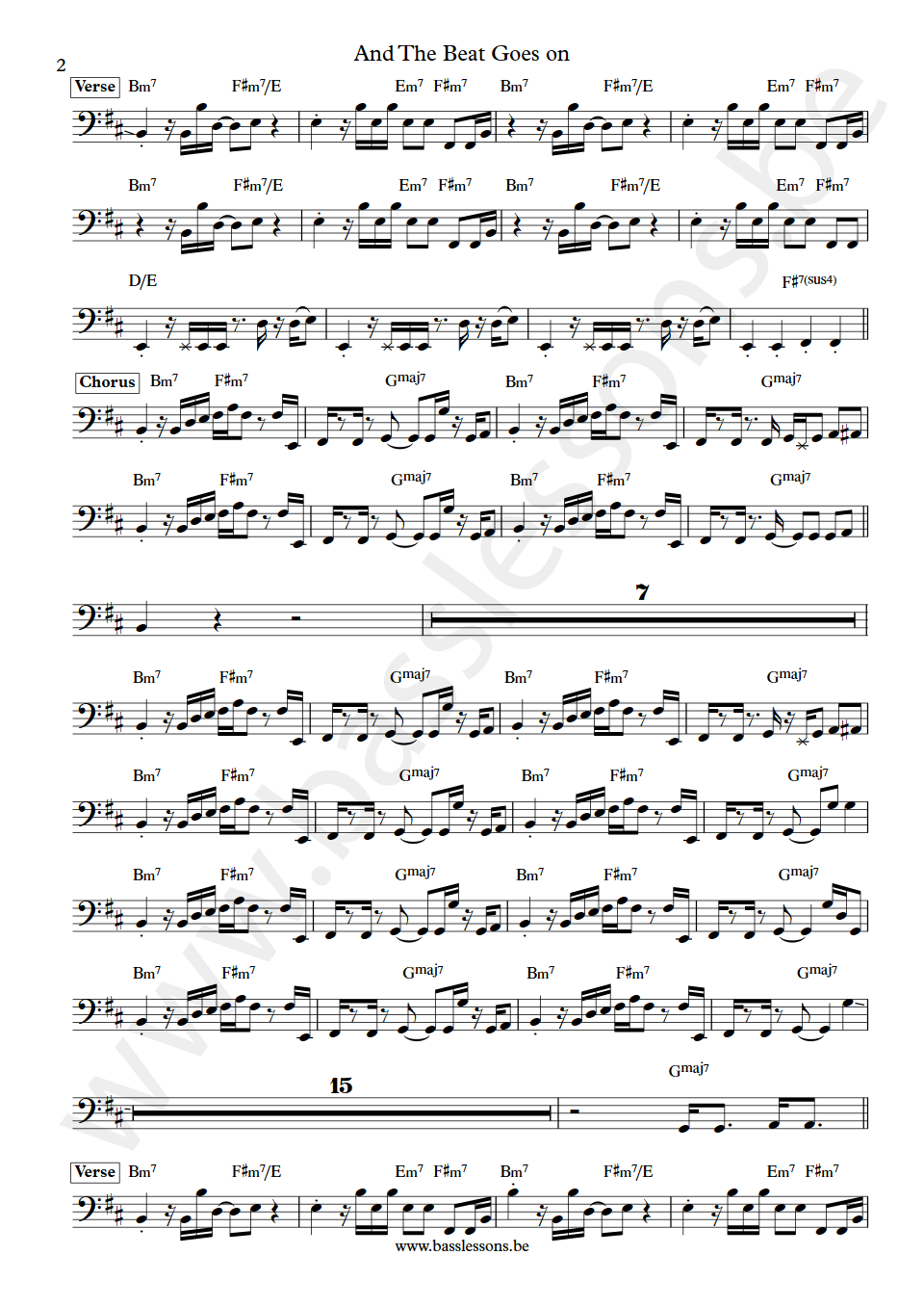 The whispers And the beat goes on Leon Sylvers III bass transcription part 2