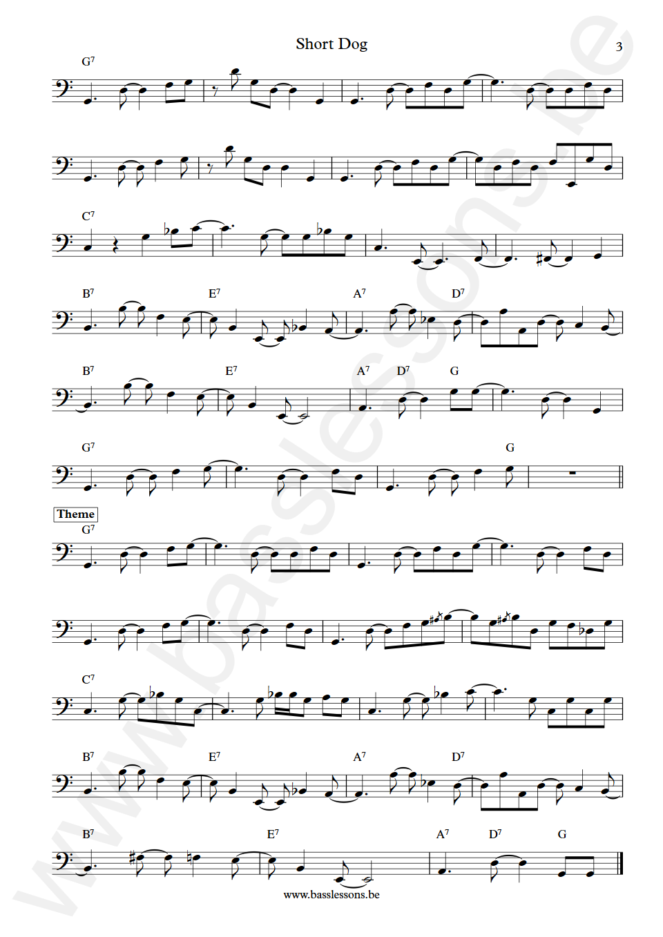 Poncho Sanchez Short Dog Tony Banda Bass Transcription part 3