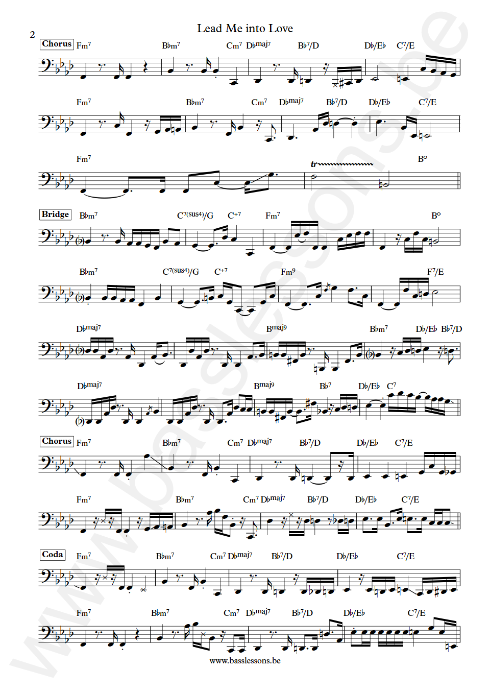 Anita Baker Lead Me into Love Nathan East Bass Transcription part 2