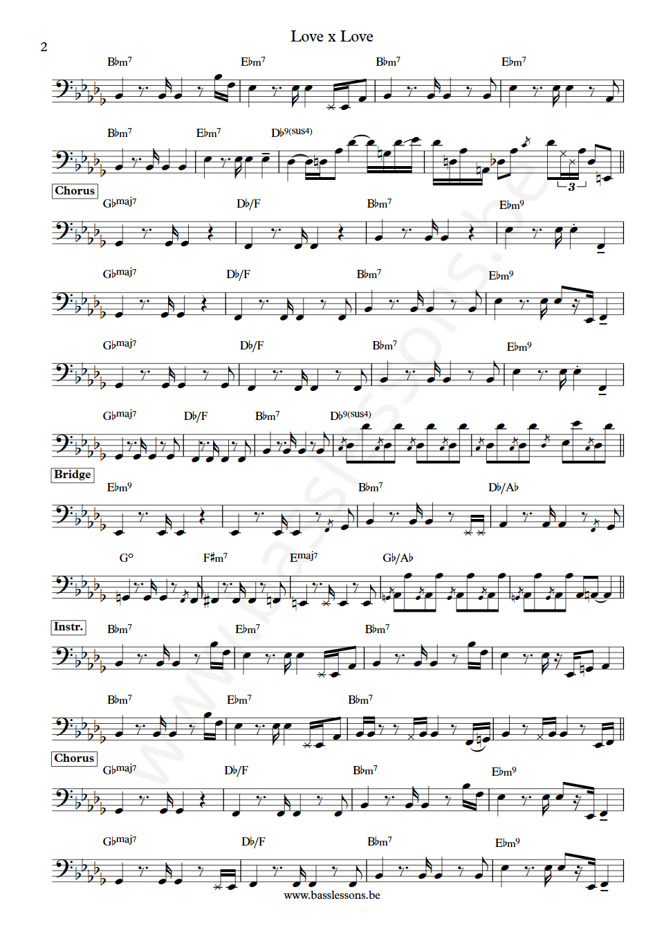 George Benson Love x Love Abraham Laboriel  Bass Transcription part 2