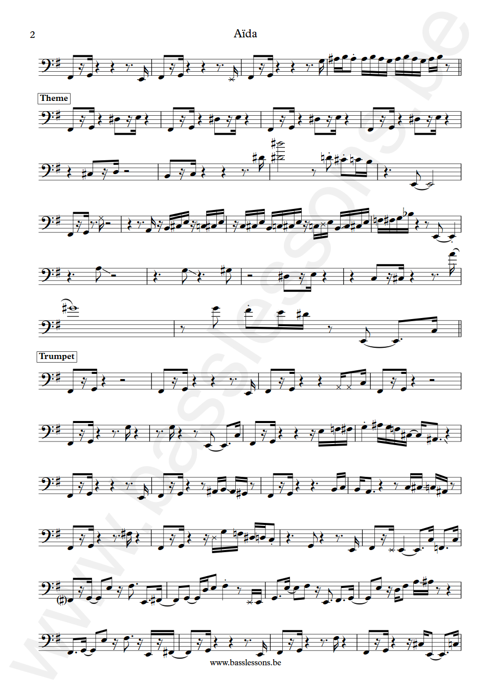 Miles Davis Aïda Marcus Miller Bass Transcription part 2