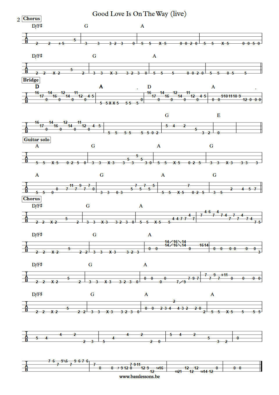 John Mayer Good Love Is On The Way Pino Palladino Bass Transcription Bass Tab