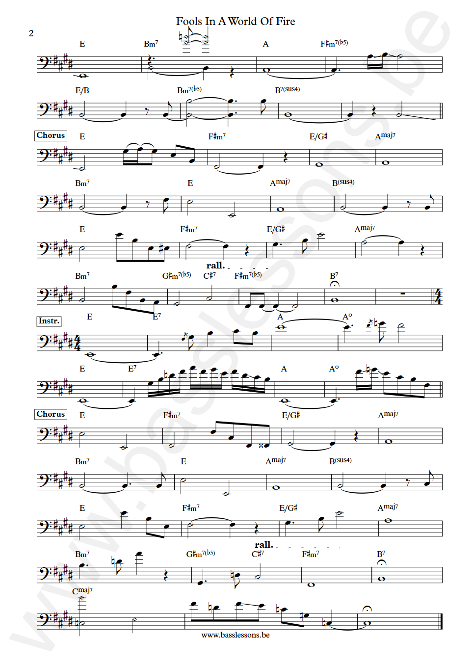 Bill Sharpe Fools In A World of fire Pino Palladino Bass Transcription part 2