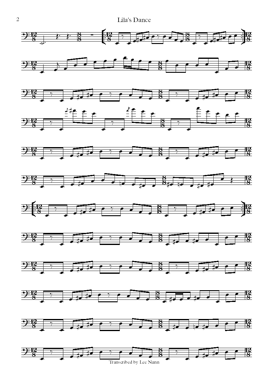 Mahavishnu Orchestra lilas dance bass transcription part 2