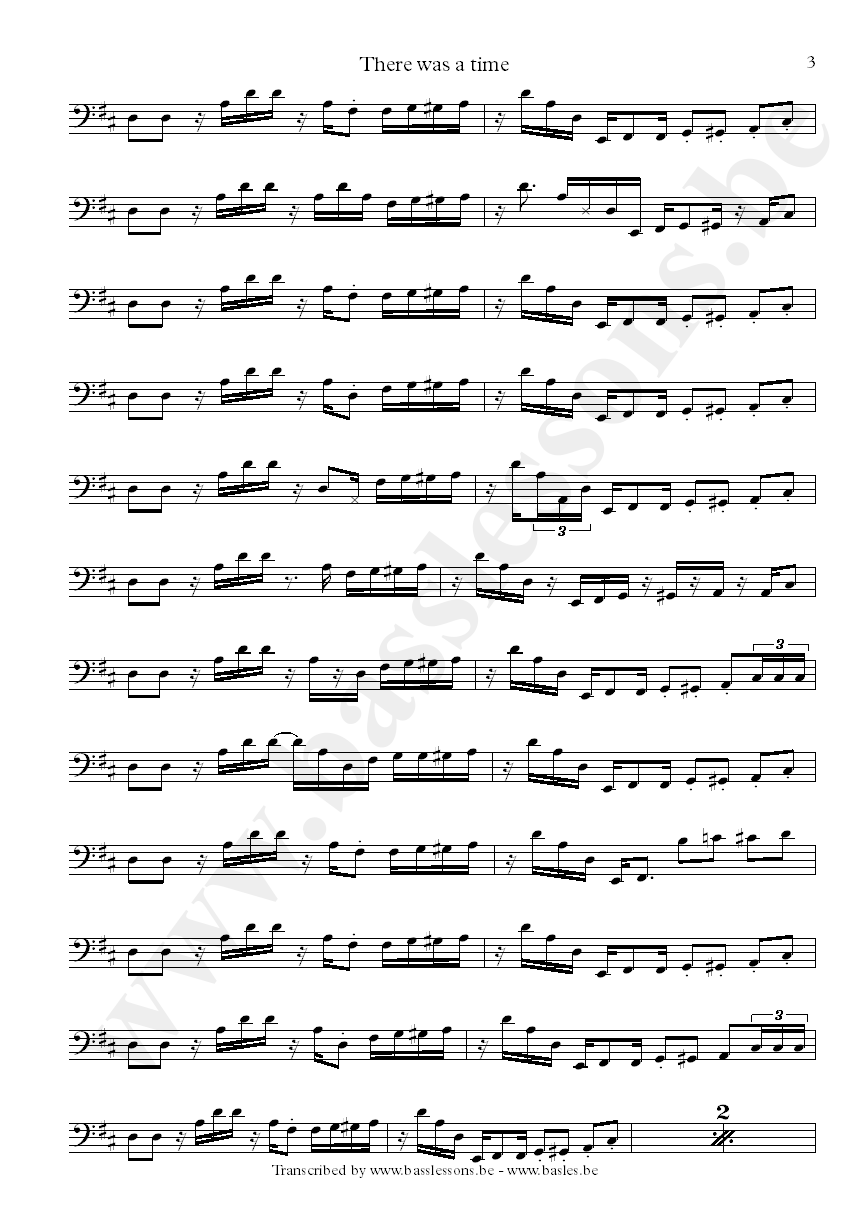 James brown there was a time bass transcription bootsy part 3