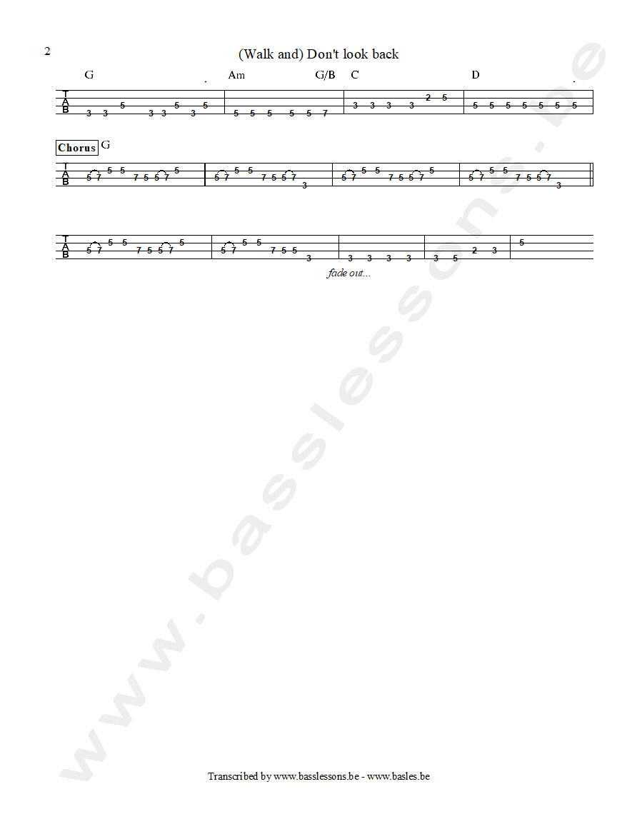 peter tosh mick jagger dont look back bass tab part 2