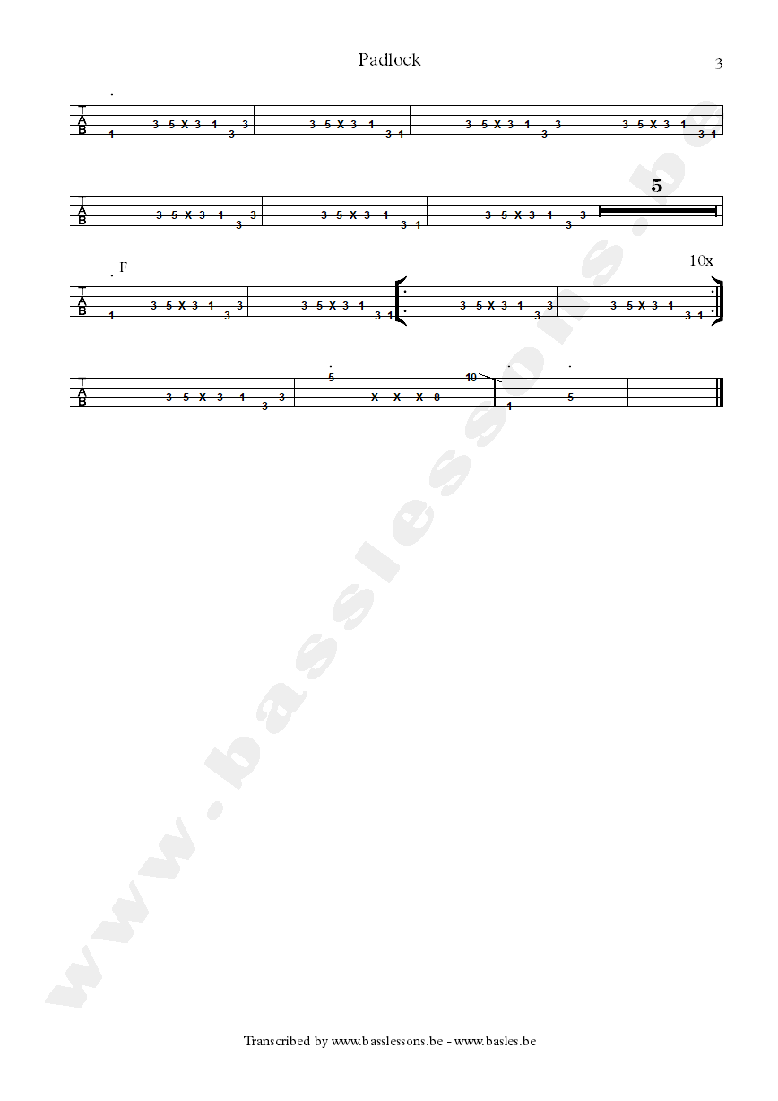Gwen guthrie padlock robbie shakespeare tab part 3