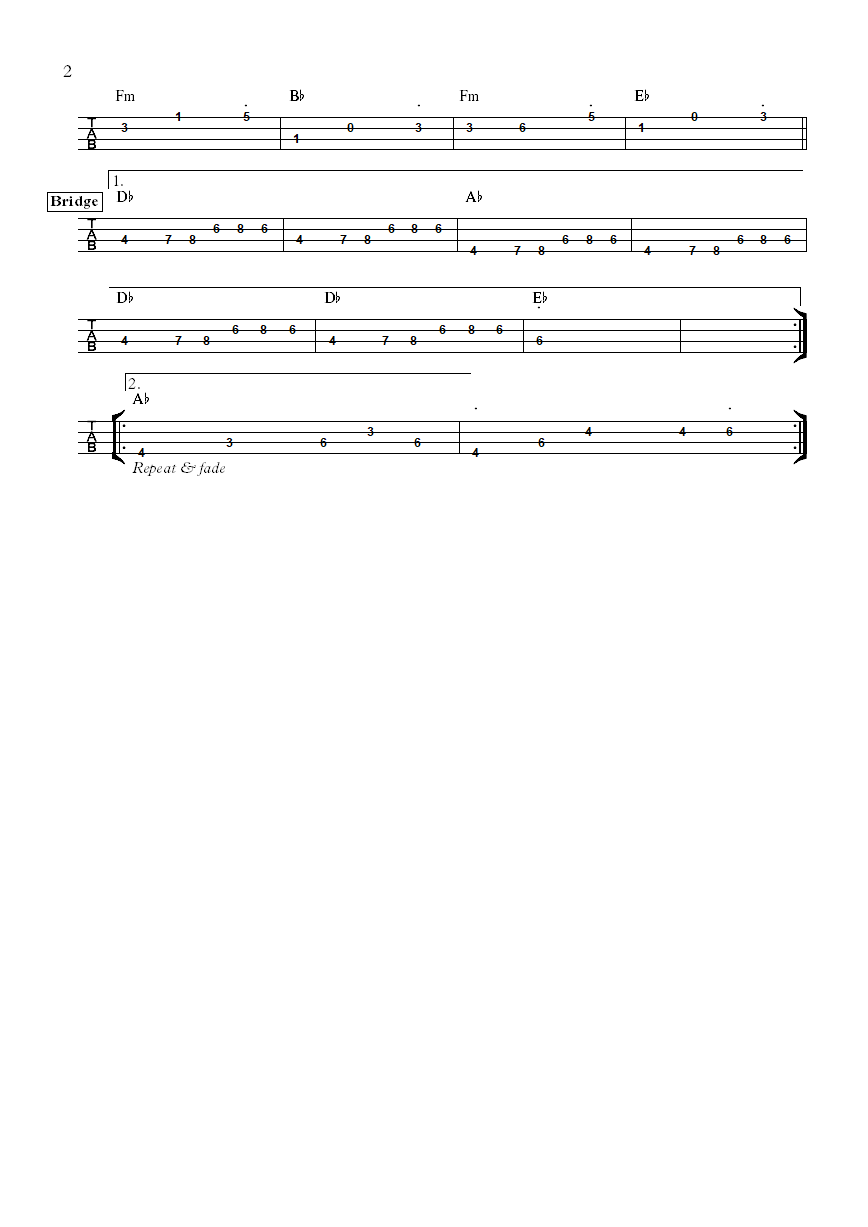 The coasters poison ivy bass tab part 2