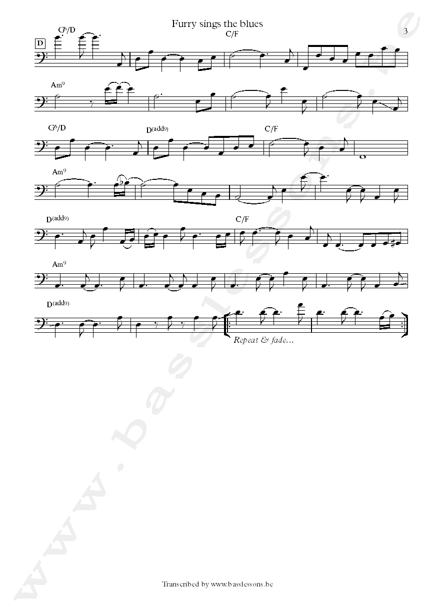 Joni itchell furry sings the blues max bannett bass transcription part 3