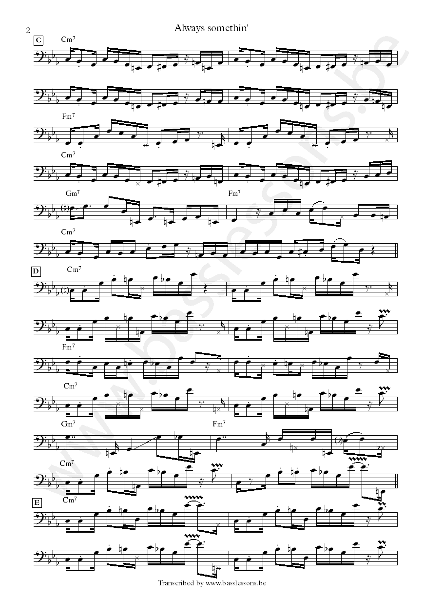 JMSN akways somethin bass transcription part 2