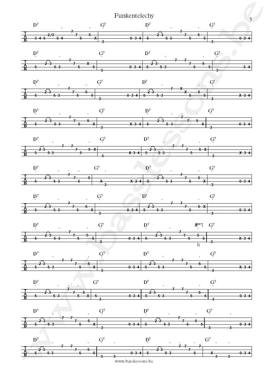 Parliament Funkentelechy Bootsy Collins tab part 3