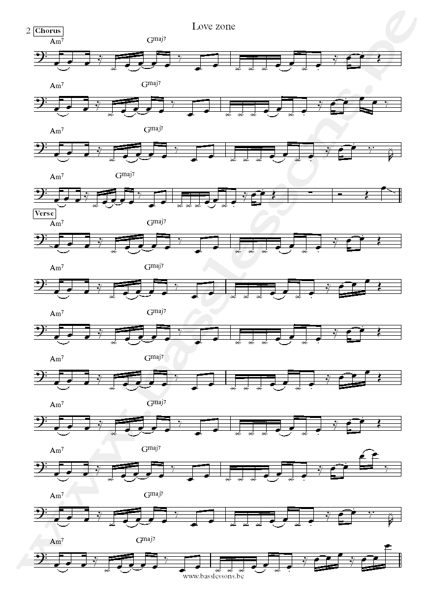 Billy Ocean love zone Wayne Braitwaite bass transcription part 2