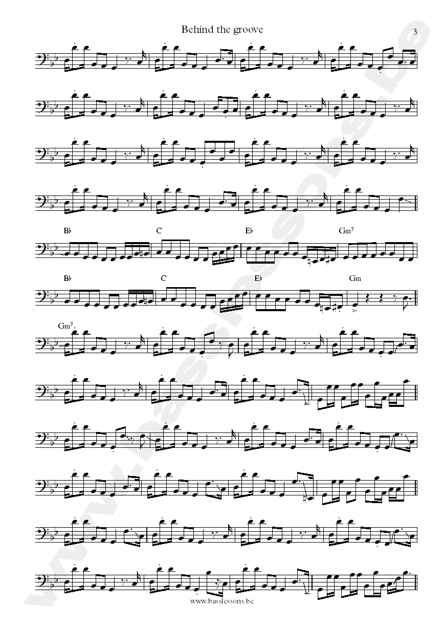 Teena Marie Behind the groove Oscar Alston bass transcription part 3