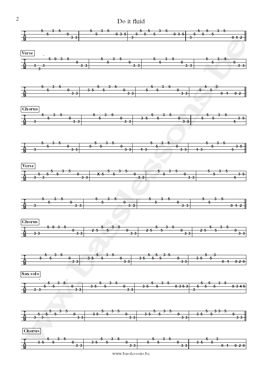 The Blackbyrds Do it fluid Joe Hall bass tab part 2