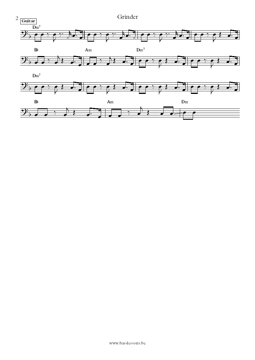 Gary Clark Jr. Grinder Johnny Bradley bass transcription part 2