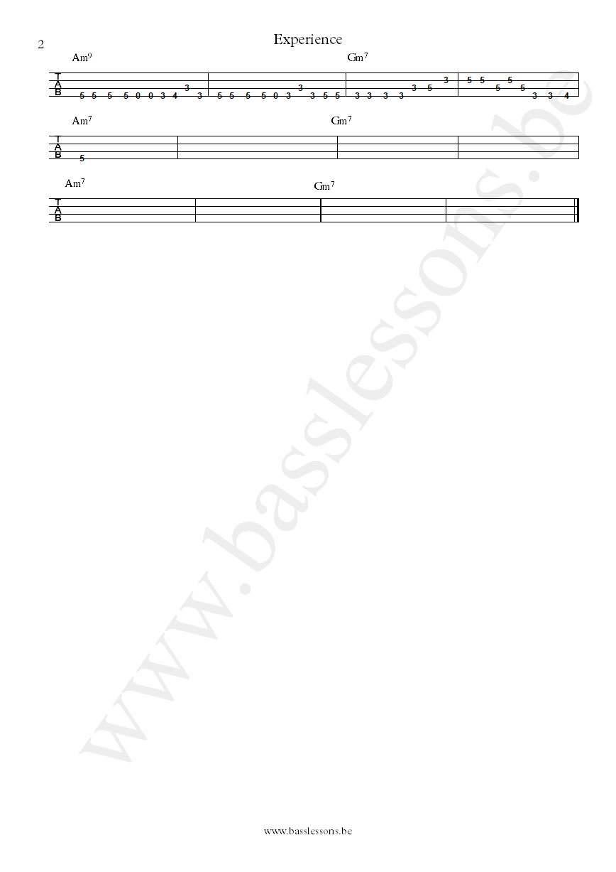 BADBADNOTGOOD  Ghostface Killah Experience  Chester Hansen bass tab part 2