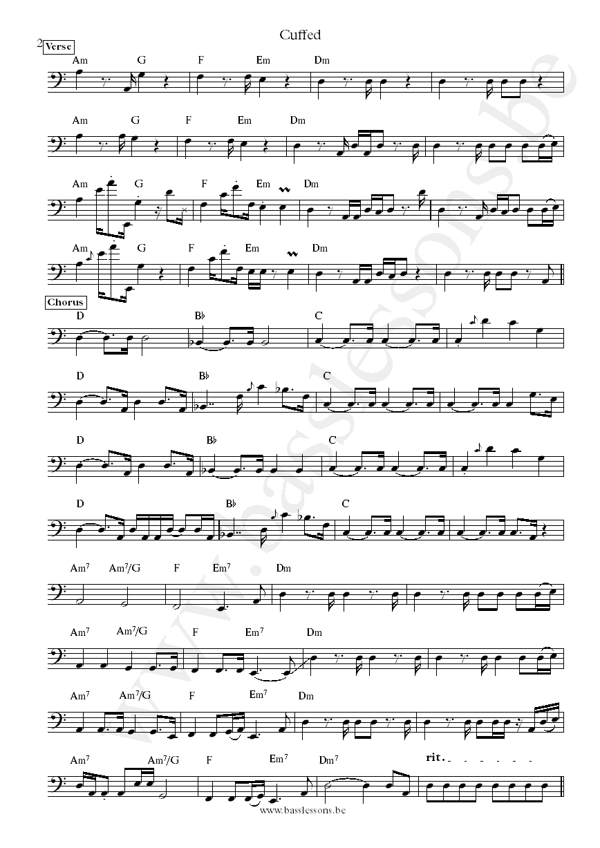 Nick Hakim Cuffed Andrew Sarlo bass transcription part 2