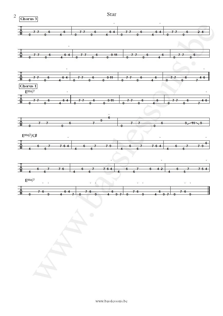 Gary Clark Jr Star Johnny Bradley bass tab part 2