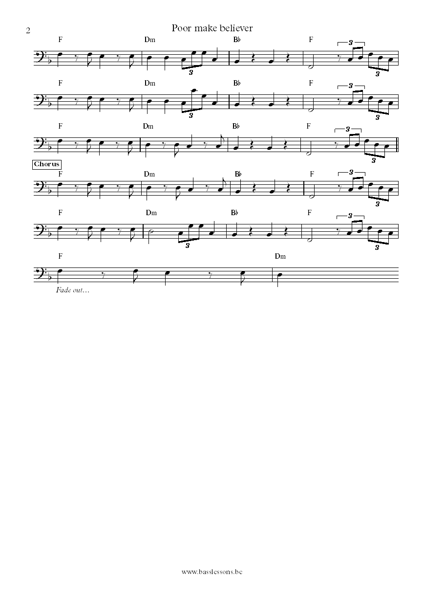 Johnnie Taylor Poor make believer Donald Duck Dunn bass transcription part 2