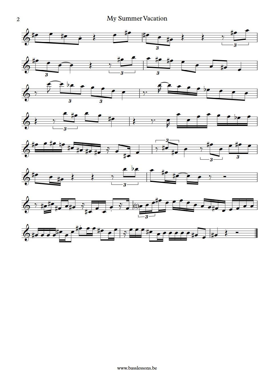 John Patitucci Summer vacation bass solo part 2