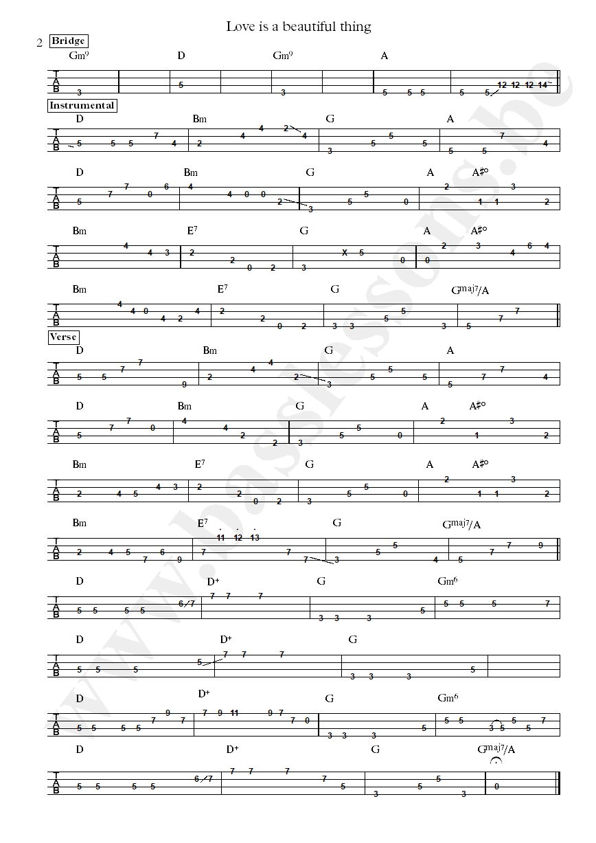 Vulfpeck Love is a Beautiful Thing Joe Dart bass tab part 2