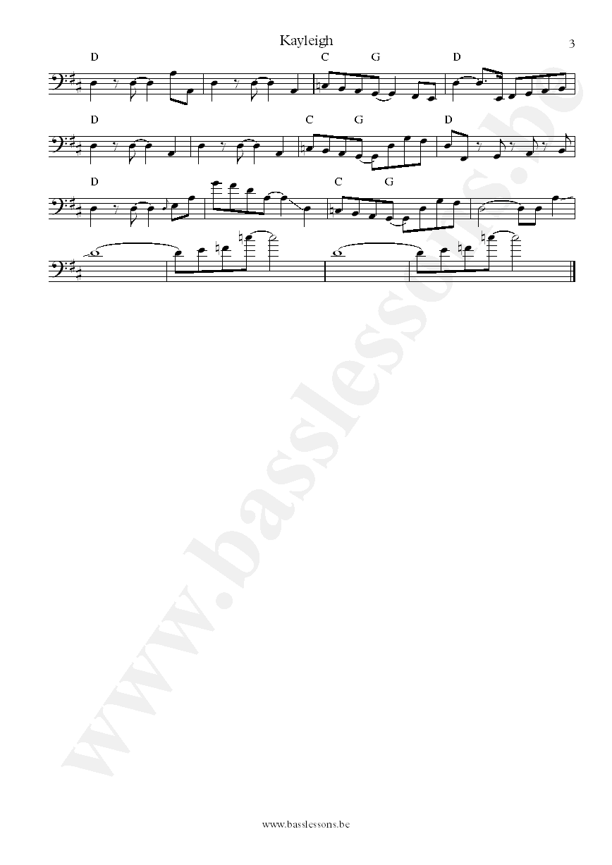 Marillion Kayleigh Pete Trewavas bass transcription part 3