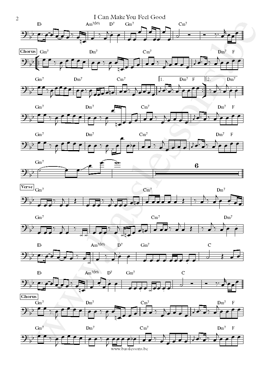 Shalamar I Can Make You Feel Good Leon Sylvers III bass transcription part 2