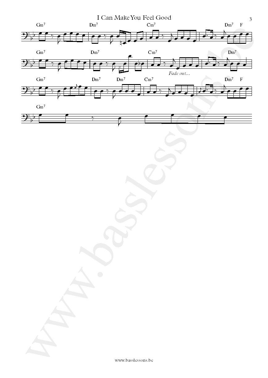 Shalamar I Can Make You Feel Good Leon Sylvers III bass transcription part 2 part 3