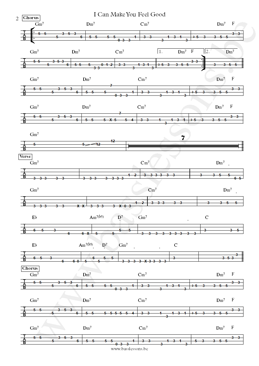 Shalamar I Can Make You Feel Good Leon Sylvers III bass tab part 2