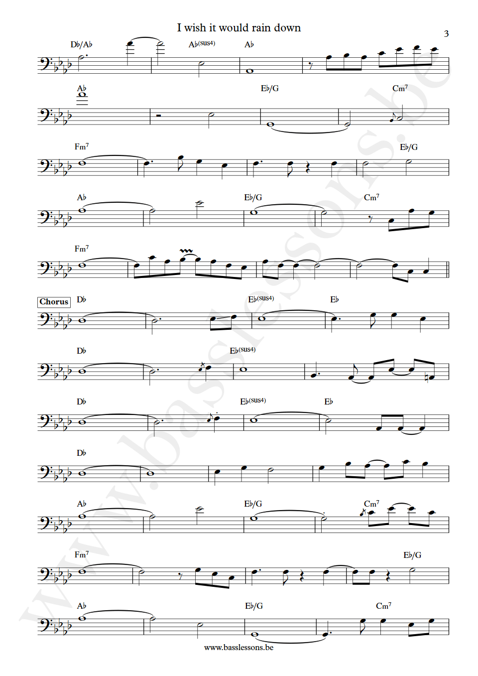 Phil Collins I Wish It Would Rain Down Pino Palladino bass transction part 3