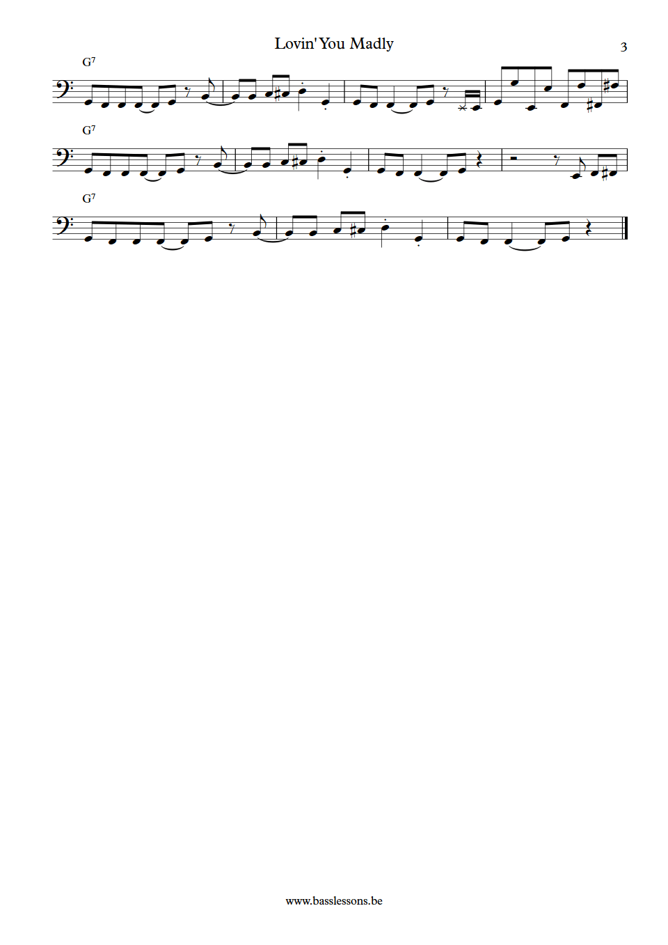 Narada Michael Walden loving you madly T.M. Stevens bass transcription part 3