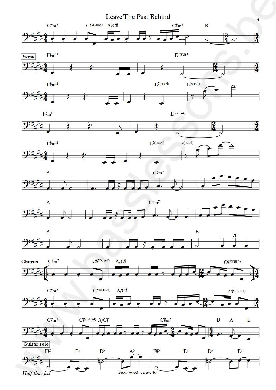 Fates Warning Leave The Past Behind  Joe DiBiase bass transcription part3