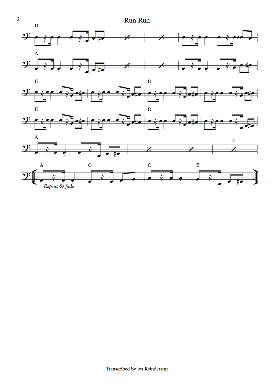 Delroy Wilson Delroy Wilson Leroy Sibbles bass transcription part 2