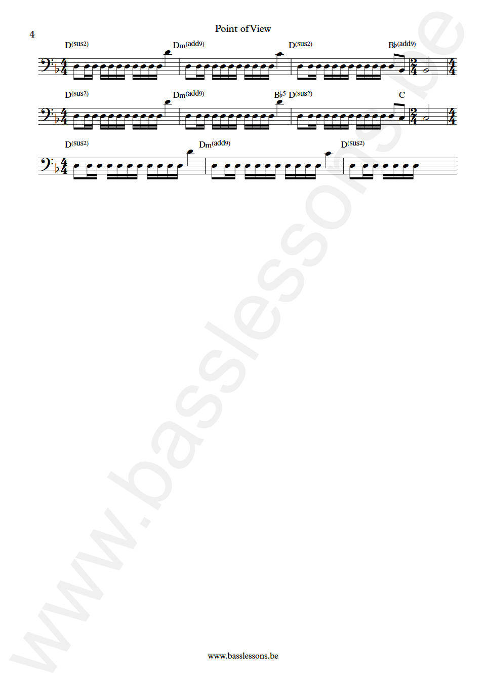 Fates Warning Point of View Joe DiBiase Bass Transcription Part 4