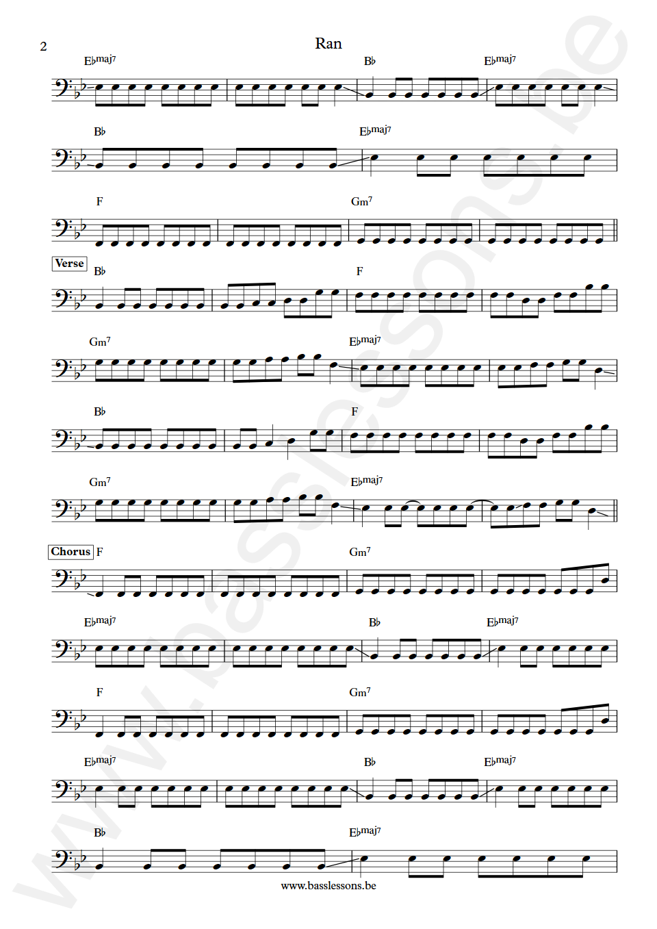 Future Islands Ran William Cashion Bass Transcription Part 2