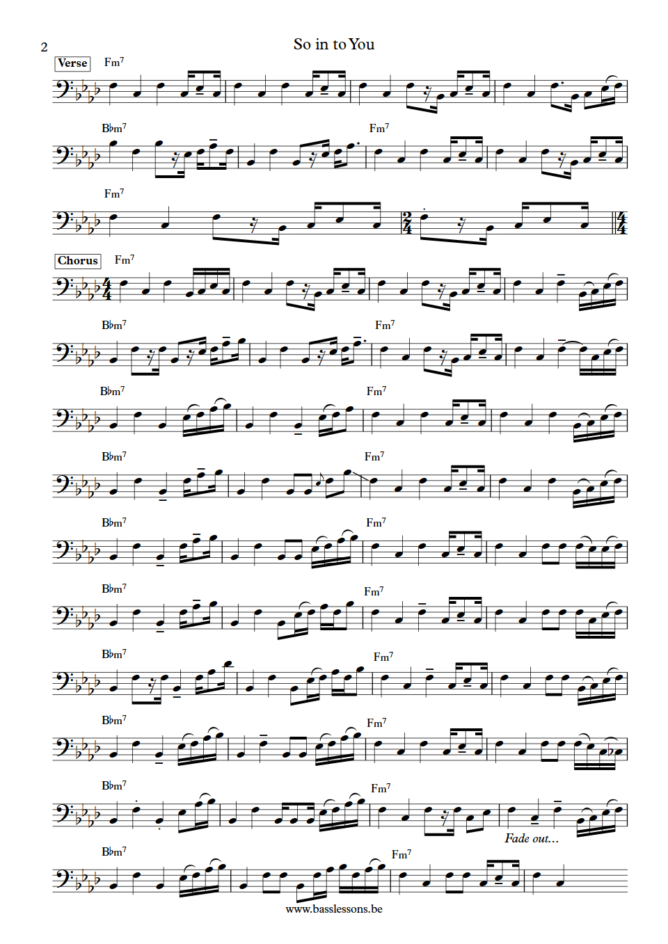 Atlanta Rhythm Section So into You Paul Goddard Bass Transcription part 2