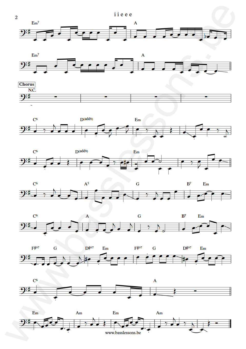 Tori Amos i i e e e Justin Meldal-Johnsen Bass Transcription part 2