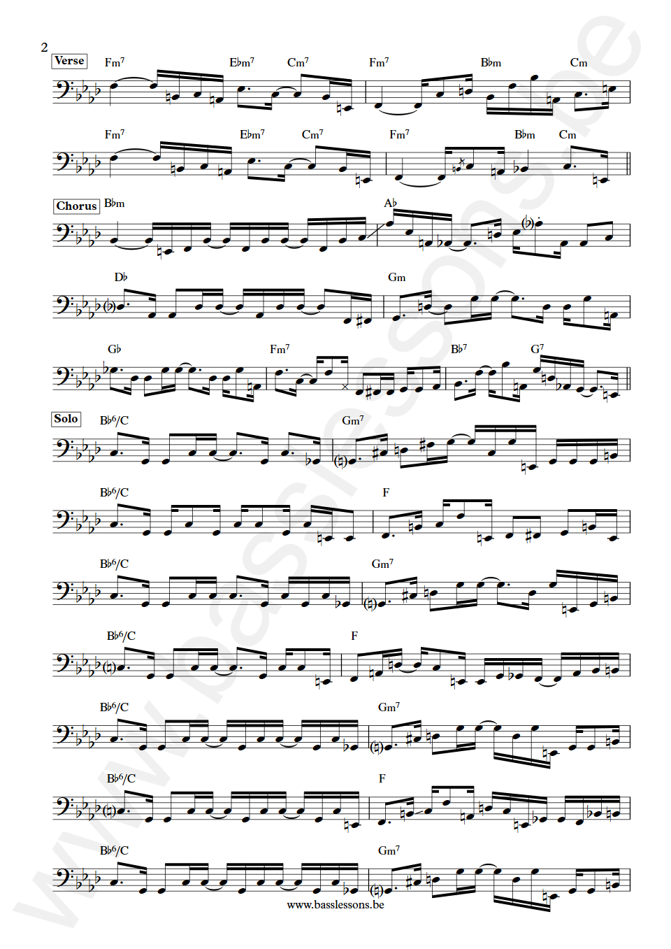 Little Beaver Get Into The Party Life Bass Transcription part 2