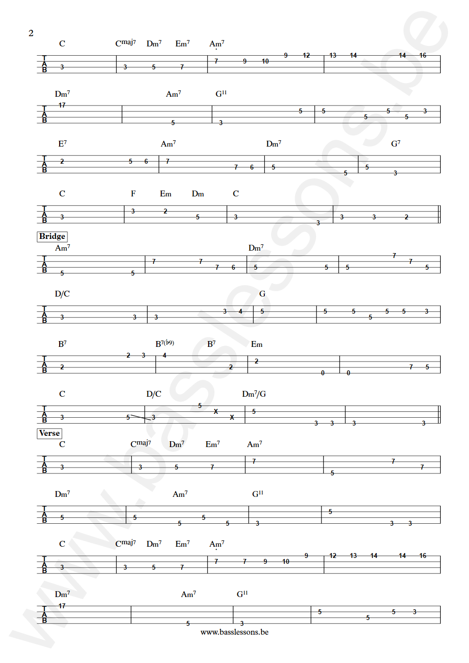 Gladys Knight and The Pips To Be Invisible Joseph Lucky Scott Bass Tab part 2