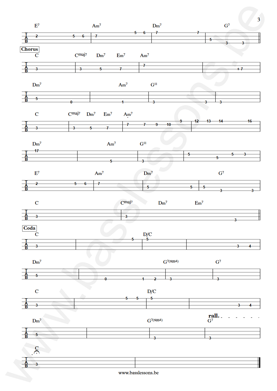 Gladys Knight and The Pips To Be Invisible Joseph Lucky Scott Bass Tab part 3