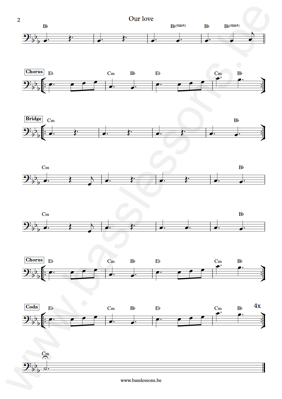 Gary Clark Jr. Our love Gary Clark Jr. Bass Transcription part 2