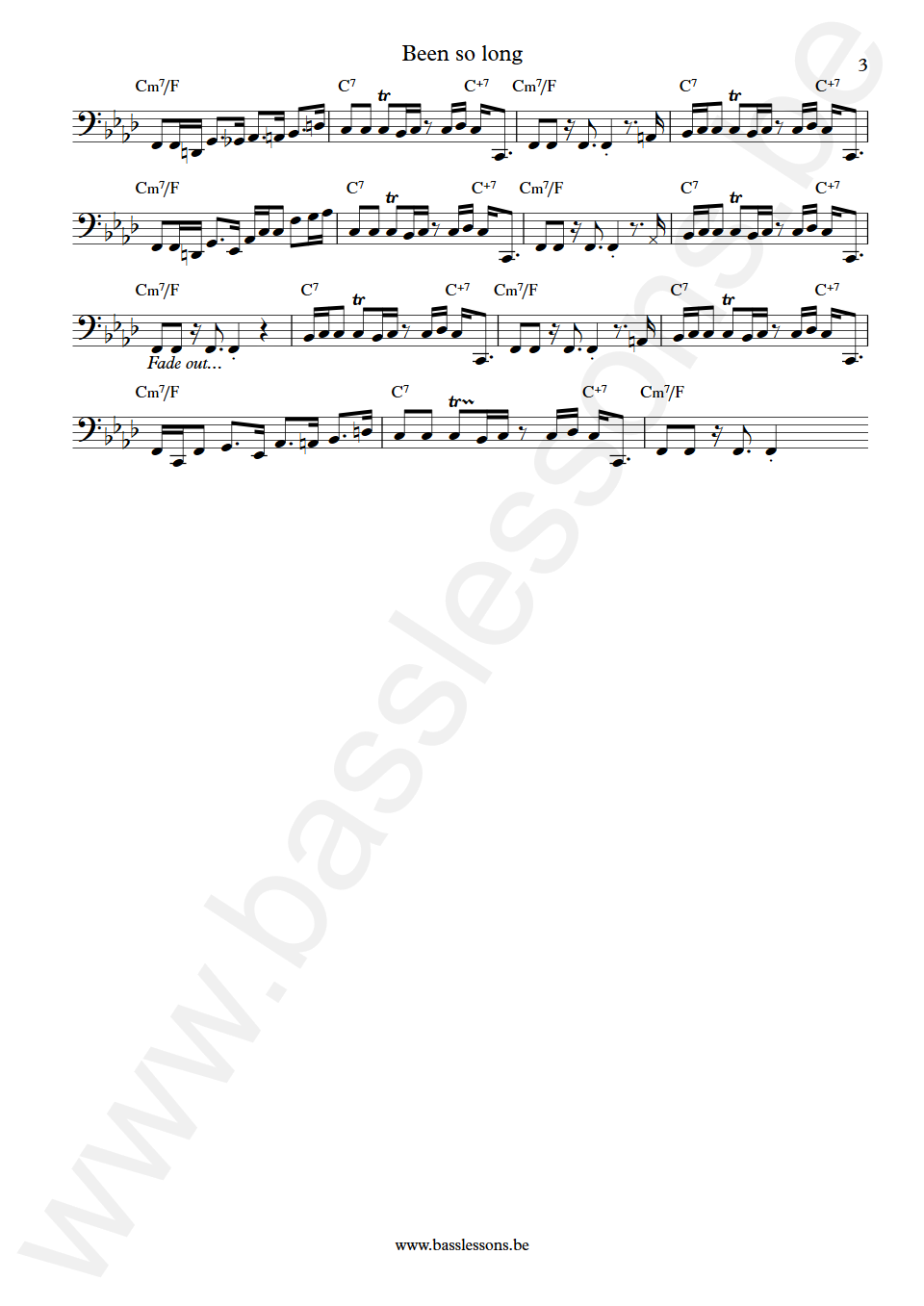 Anita Baker Been so long Jimmy Haslip  Bass Transcription Part3